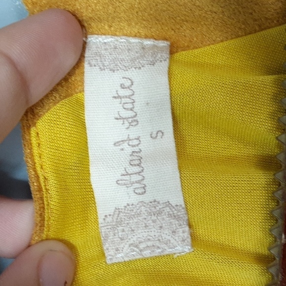 Altar'd State Marigold Scallop Sleeveless Halter Top - Picture 3 of 8